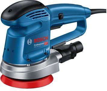 Шлифмашина эксцентриковая Bosch GEX 34-125, 340Вт, 125мм, 12000об/мин, 2.4кг RC_0.601.372.300 фото