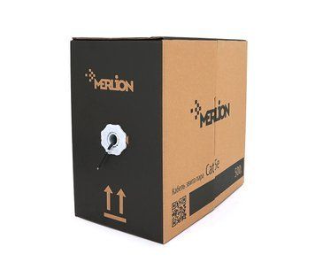 Кабель КНП UTP (2*2*0.5) 2p 24 AWG, Merlion, (CCA), изоляция ПЭ, для наружных работ, длина - 500 м U_09844 фото