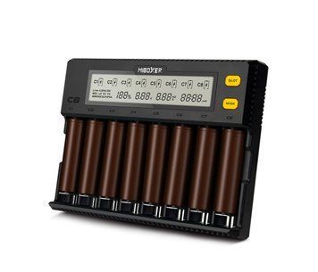 Зарядное устройство универсальное Voltronic MIBOXER-C8, 8 каналов, LED инд., поддерживает Li-ion, Ni-MH и U_32296 фото