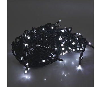 Гірлянда бахромою 120 LED White, чорна ізоляція, вулична, 5х0,7м U_23619 фото