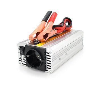 Інвертор напруги POWERMASTER-500(300Вт) 12/220 з апроксимованою синусоїдою 1 універсальні розетка U_28527 фото