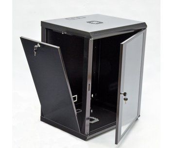 Шафа Voltronic 15U, 600x500x773мм (Ш*Г*В), економ, акрилове скло, чорна U_04830 фото