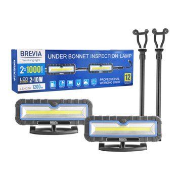 Професійна інспекційна лампа Brevia LED 120-190см 2x10W COB 2x1000lm 2x4000mAh Power Bank, type-C LI_11520 фото