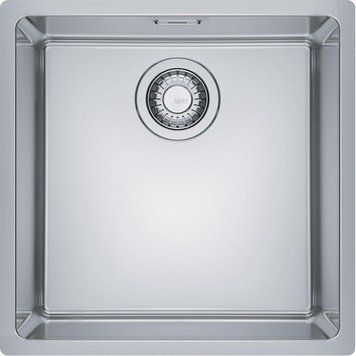Кухонная мойка Franke Maris MRX 110-40/122.0598.646/нержав.сталь полированная/квадратная/440х440х180/монтаж RC_122.0598.646 фото