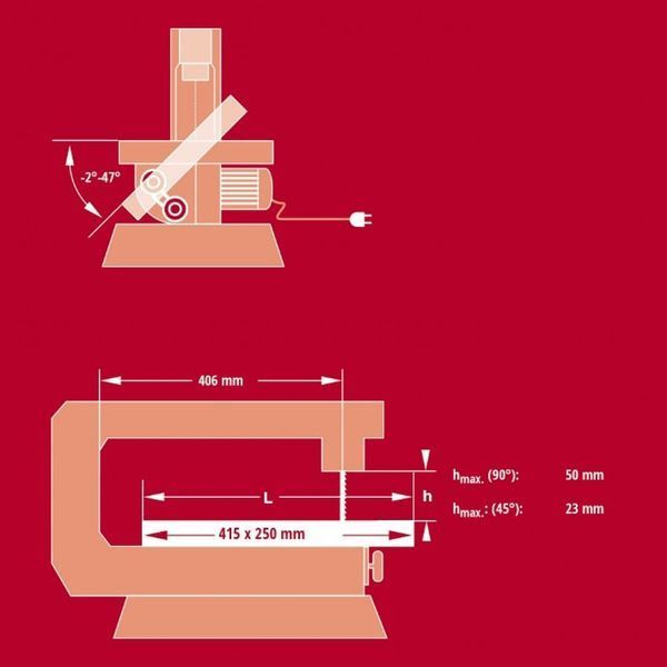 Einhell Пила-лобзик TC-SS 406 E 120В, 400-1600об/хв виліт 40 мм 8.9кг RC_4309047 фото