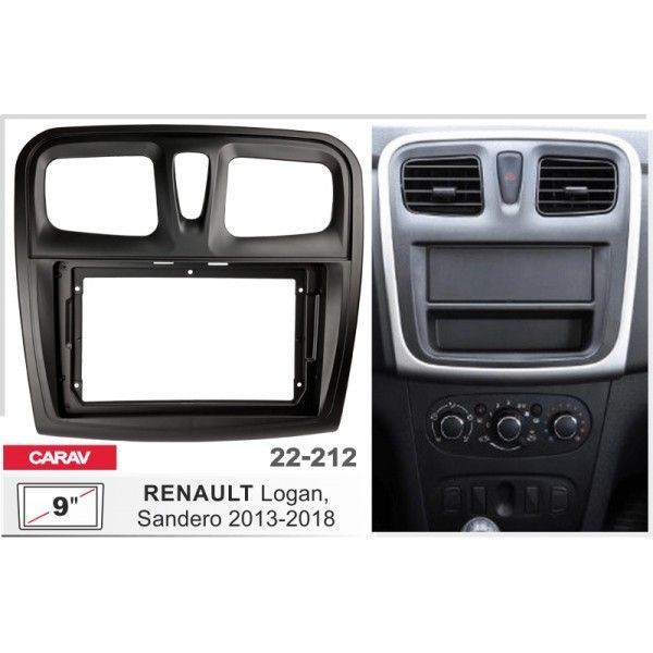 Перехідна рамка Renault, Dacia Logan, Sandero Carav 22-212 AV_22-212 фото