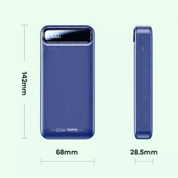 Повербанк 20000 mAh 22,5 Вт Remax RPP-521 Синій AMA_521 фото