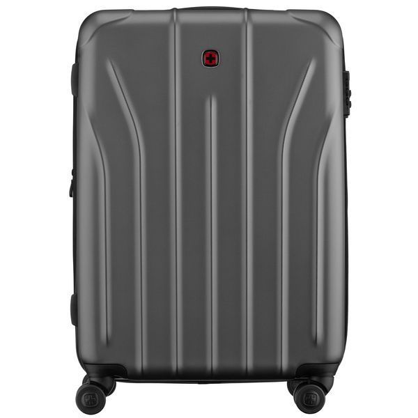 Чемодан, Oryson, средний, пластик, 4 колеса, серый Wenger RC_653209 фото