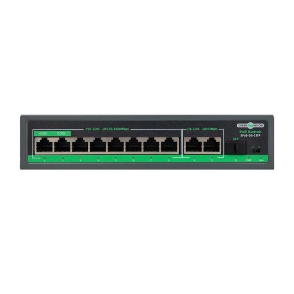 Комутатор мережевий POE GV-018-D-08G+2PG+1SFP LP_23701 фото