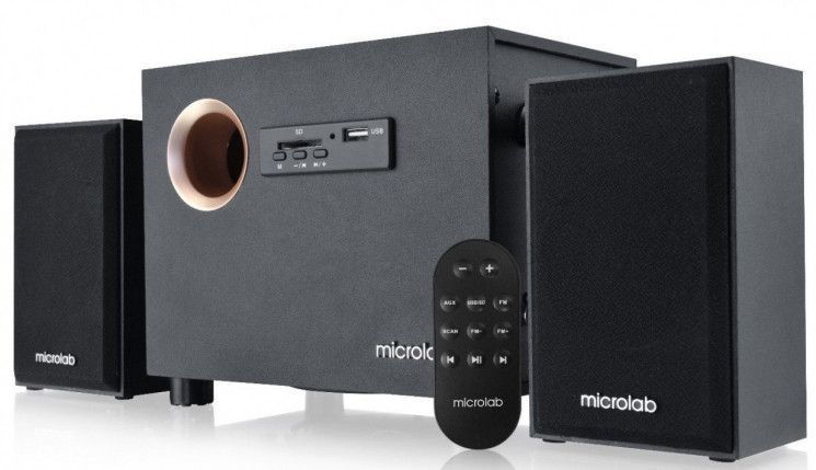 Колонки Microlab 2.1 M-105R Black + ДУ RC_M-105R фото