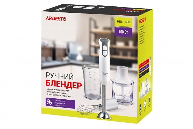 Блендер занурювальний Ardesto HBL-1430 HBL-1430, білий RC_HBL-1430 фото