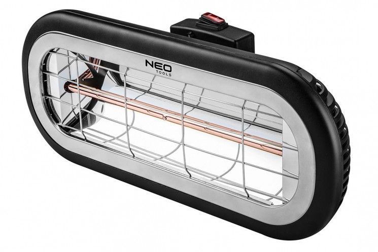 Обігрівач інфрачервоний Neo Tools, 2000Вт, 24м кв., 11.5х46х19см, IP65 RC_90-032 фото