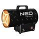 Теплова гармата газова Neo Tools, 15кВт, 150м кв, 580м куб/год, чорний RC_90-083 фото 1