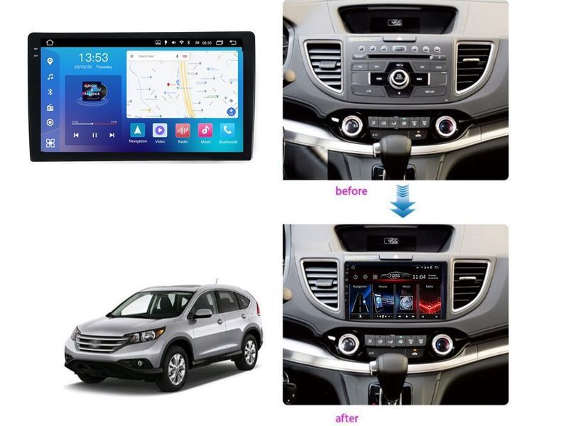 Штатна автомагнітола FORS.auto FS 4 PRO для Honda CRV (4+64Gb, 9") 2012-2017 FA_FS-4212 фото