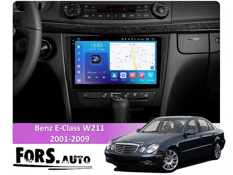 Штатная автомагнитола FORS.auto FS 4 PRO для Mercedes-Benz E-Class W211 (4+64Gb, 9") 2001-2009 FA_FS-4364 фото
