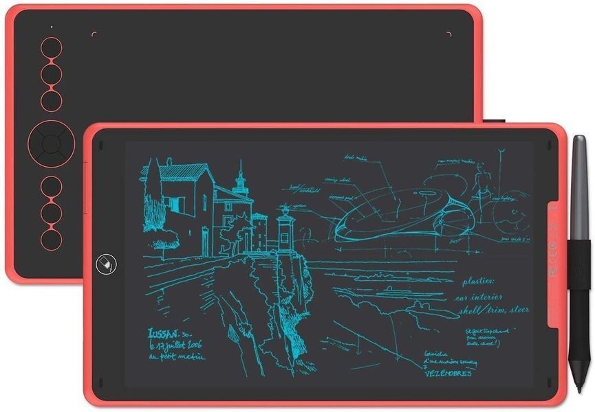 Графічний планшет Huion 9"x5.6" H320M USB-C, червоний RC_H320MCR фото