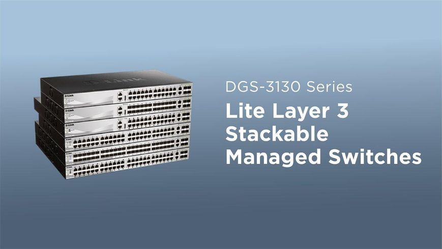 Комутатор D-Link DGS-3130-30PS 24xGE PoE, 2x10GE, 4xSFP+, L3 RC_DGS-3130-30PS фото