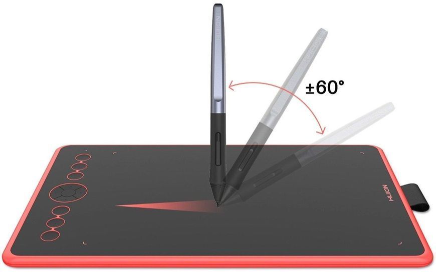 Графічний планшет Huion 9"x5.6" H320M USB-C, червоний RC_H320MCR фото