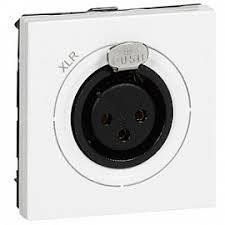 Legrand Розетка аудіо XLR, 3-pin, "мама", 2 модулі, біла RC_78755 фото
