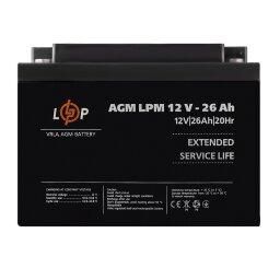 Акумулятор AGM LPM 12V - 26 Ah під болт М5 LP_22883 фото