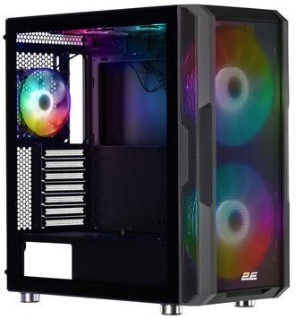 2E Gaming Корпус Contego Neo GW05 без БП 2xUSB3.0, 1xUSB Type-C 2x200мм ARGB, 3x120мм ARGB VGA 380мм LCS ready RC_2E-GW05 фото