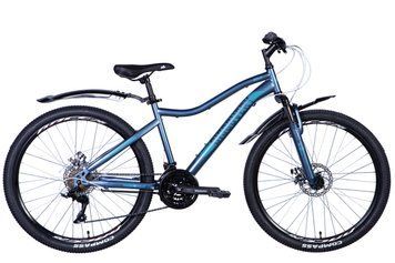 Велосипед сталь 26" Discovery KELLY AM DD тріскачка рама-16" синій (матовий) з крилом Pl 2024 VT_OPS-DIS-26-584 фото