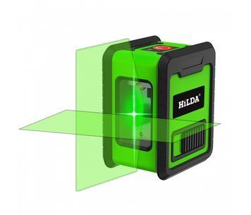 Рівень лазерний Hilda, рівень захисту - IP54, дальність - 500 см, колір - зелений U_31822 фото