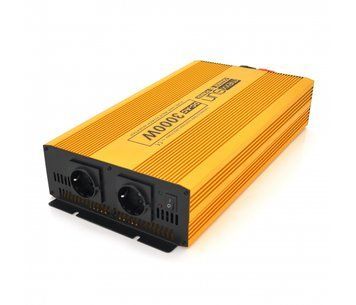 Інвертор напруги Mexxsun MXSPSW-3000, 24V/220V, 3000W з правильною синусоїдою, 2 Shuko, клемні дроти U_29184 фото