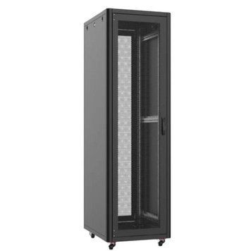 Шкаф 19", 26U, GTN, перфорированная дверь, 600x1000 мм, максимально 1000 кг, черный MIRSAN RC_MR.GTN26U61DE.01_PRF63 фото