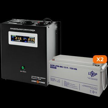Комплект резервного живлення LP (LogicPower) ДБЖ + мультигелева батарея (UPS W1500 + АКБ MG 4140W) LP_19810 фото