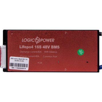 BMS плата LiFePO4 48V 16S Dis 80A Ch 40A LP_11592 фото