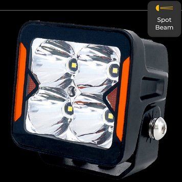 Фара рабочего света Premium DriveX WL SQ-103 DLX 3" SP+DRL 4L-20W OSR DR_DR-00001209 фото