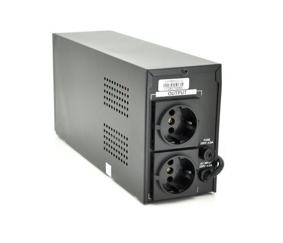 ДБЖ Ritar E-RTM500 (300W) ELF-D, LCD, AVR, 2st, 2xSCHUKO socket, 1x12V7Ah, metal Case. Q4 (370*130*210) 4.8 кг U_9821 фото