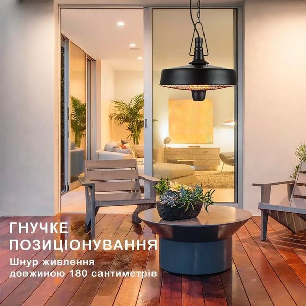 Подвесной инфракрасный электрический обогреватель blumfeldt camden heat, manual, 2,5 квт 10032516 БЕСПЛАТНАЯ EN_10032516 фото