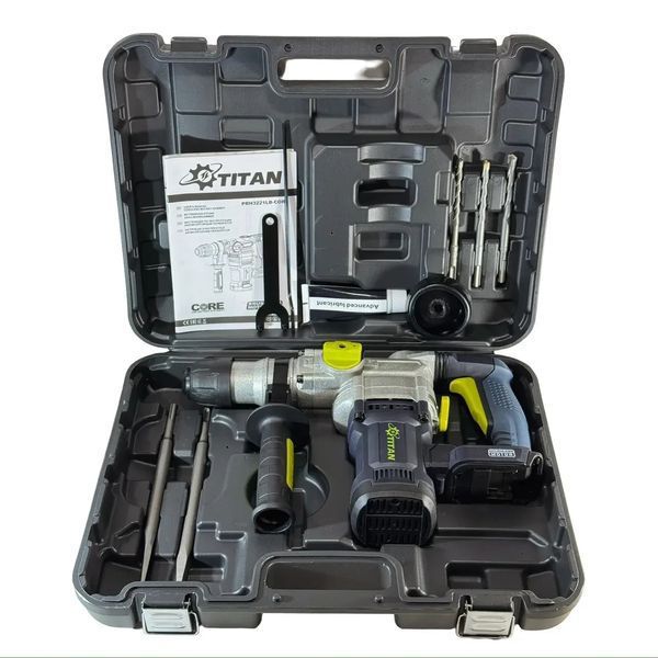 Перфоратор бесщеточный аккумуляторный Titan PRH 3221LB-CORE без АКБ и зарядного устройства HY_090110544 фото