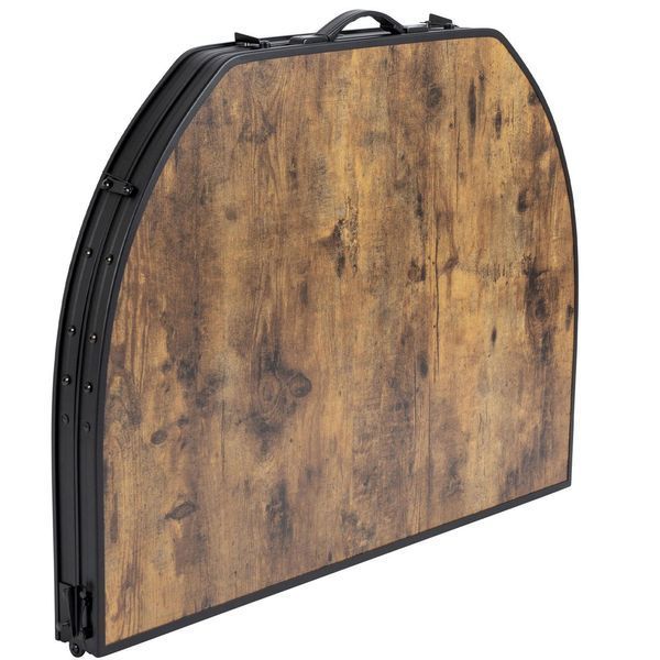 Стіл Bo-Camp Melrose Oval 120x80 cm Black/Wood look (1404220) DS_DAS302785 фото