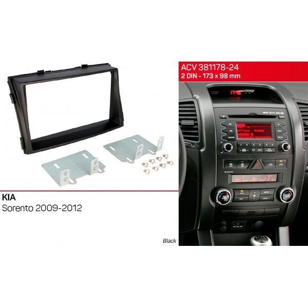 Переходная рамка ACV 381178-24 для KIA Sorento 2009-2012 AV_381178-24 фото