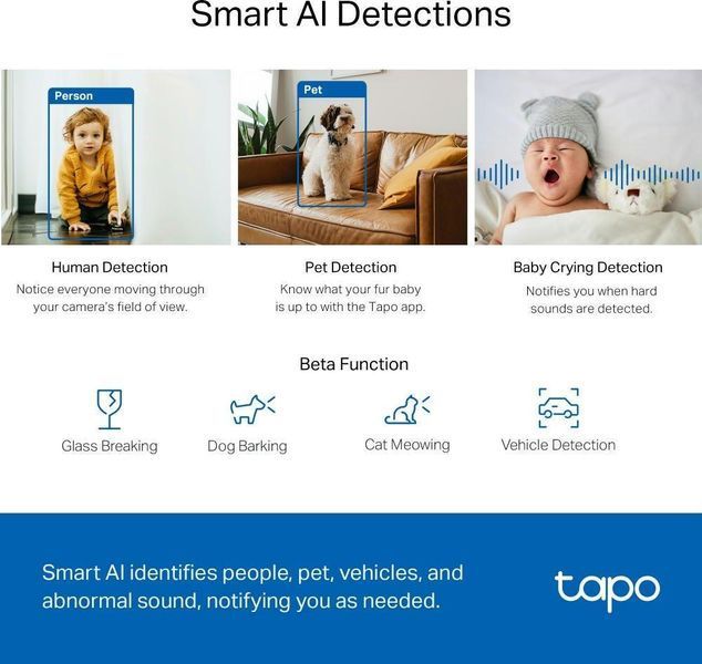 IP-камера TP-LINK Tapo C220 4MP N300 microSD motion detection RC_TAPO-C220 фото