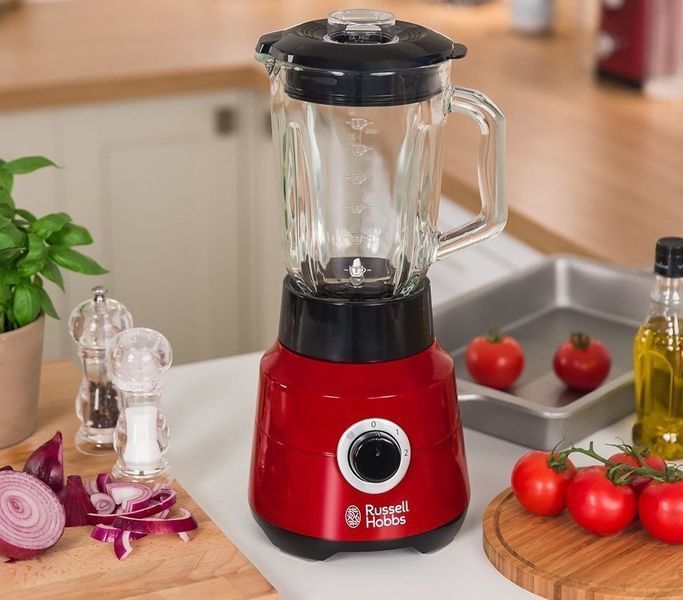 Блендер Russell Hobbs стационарный Desire 650Вт, чаша-1500мл, красно-чёрный RC_24720-56 фото
