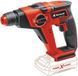 Перфоратор Einhell TE-HD 18/12 Li-Solo, PXC, акум., SDS+, 1.3Дж, 1.7кг, (без АКБ и ЗУ) RC_4513970 фото 1