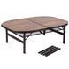 Стіл Bo-Camp Melrose Oval 120x80 cm Black/Wood look (1404220) DS_DAS302785 фото 2