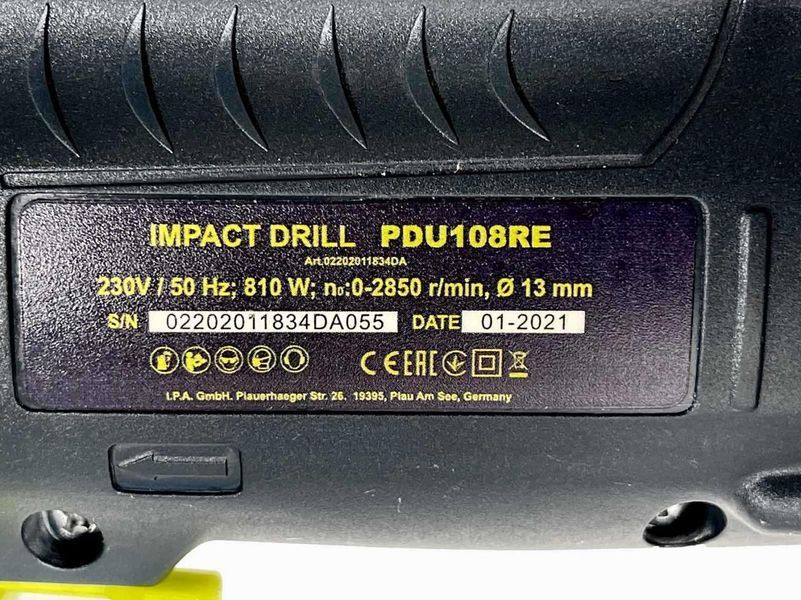 Ударний дриль TITAN PDU108RE HY_90112654 фото