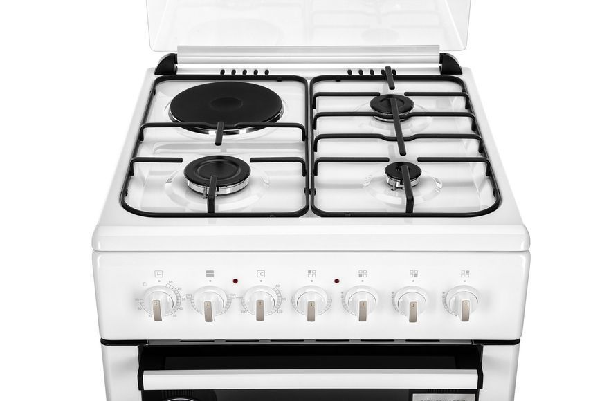 Плита ARDESTO комби 3 газ + 1 электро, 64л, 60x60см, подсветка, форсунки LPG (подключение газового баллона), RC_FSC-F6060CW фото