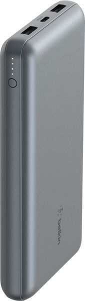 Belkin Портативний зарядний пристрій Power Bank 10000мАг, 15Вт, 2хUSB-A/USB-C, сірий RC_BPB011BTGY фото
