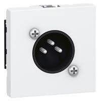 Legrand Розетка аудіо XLR, 3-pin, "тато", 2 модулі, біла RC_78756 фото