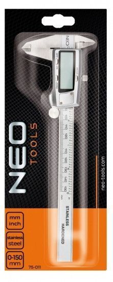 Штангенциркуль Neo Tools цифровой, 150 мм, нержавеющая сталь. RC_75-011 фото