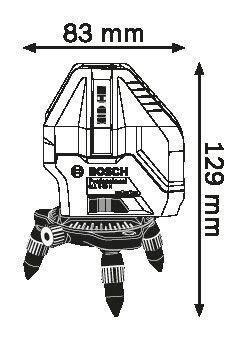 Лазерний нівелир Bosch GLL 5-50 + мини штатив (0601063N00) RC_0.601.063.N00 фото