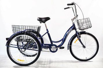 Велосипед трехколесный грузовой Ardis Meridian 24 (синий) AMA_Velo2_blue фото