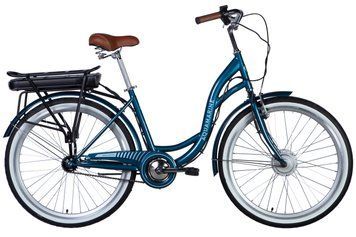 Велосипед з електроприводом 26" ST Dorozhnik eAQUAMARINE BH рама-17" 36B 12.5А*г 350Вт темно-синій YS 2055 2025 VT_ELB-D-26-220 фото