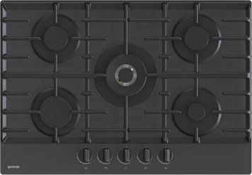 Варочная поверхность Gorenje GTW7C51B газовая на стекле, 75см, чугун, конфорка Wok, черный RC_GTW7C51B фото